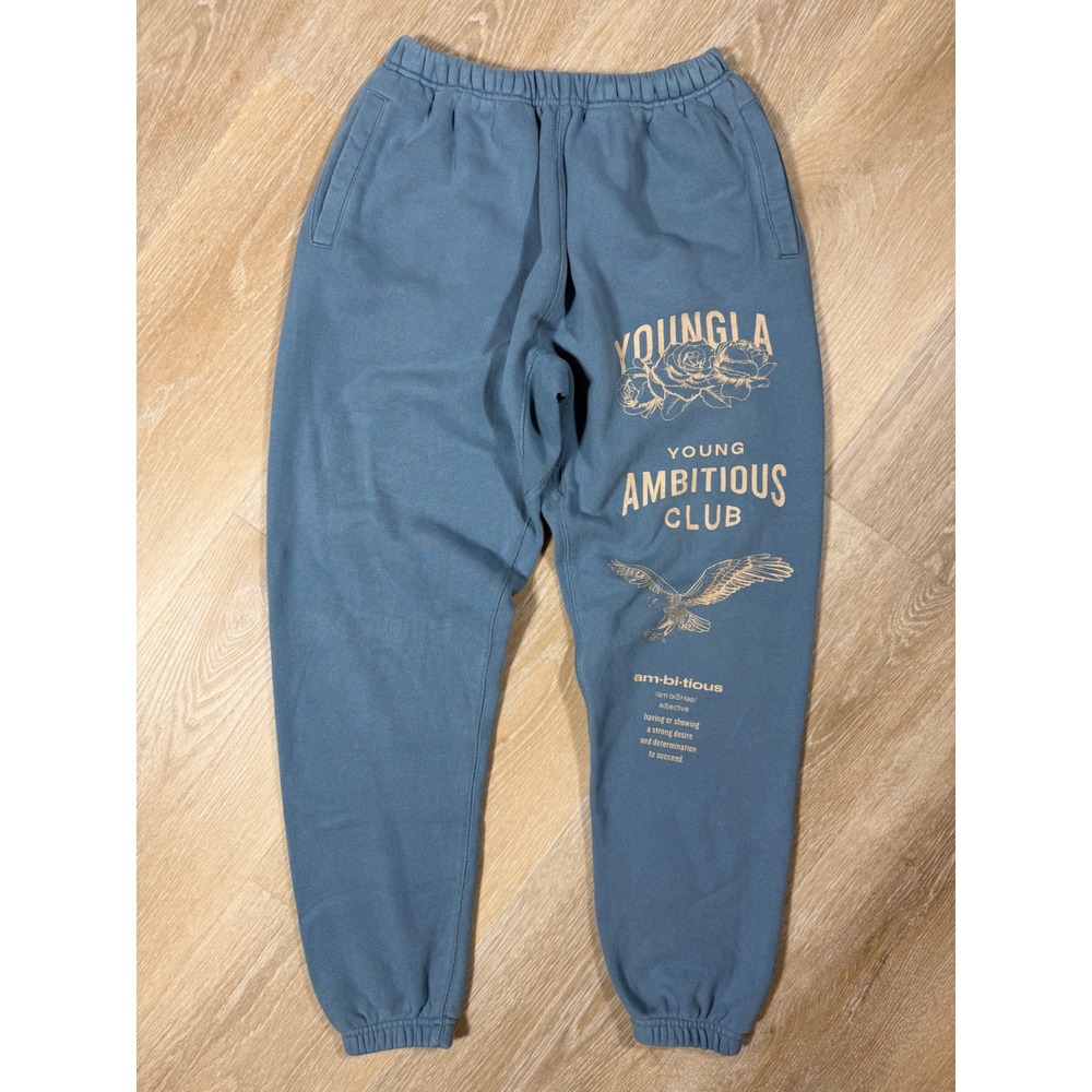 YoungLA Young Ambitious Club Immortal Joggers Blue - Size M